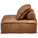 Модульное коричневое кожаное кресло Caron Leather Armchair варинант исполнения - 4 | Loft Concept в Омске