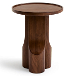 Приставной столик из массива дерева Walnut Triple варинант исполнения - 3 | Loft Concept в Омске