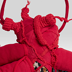 Настенный ковер разноцветный из одежды Heart варинант исполнения - 3 | Loft Concept в Омске