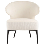 Современное мягкое кресло на металлических ножках Rakush Milk варинант исполнения - 2 | Loft Concept в Омске