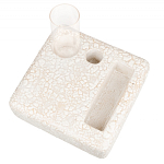 Керамический столик на деревянных ножках «Квадро» варинант исполнения - 1 | Loft Concept в Омске