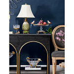 Чаша из прозрачного стекла с фигурками разноцветных попугаев на ободке 38 Eden Garden варинант исполнения - 5 | Loft Concept в Омске