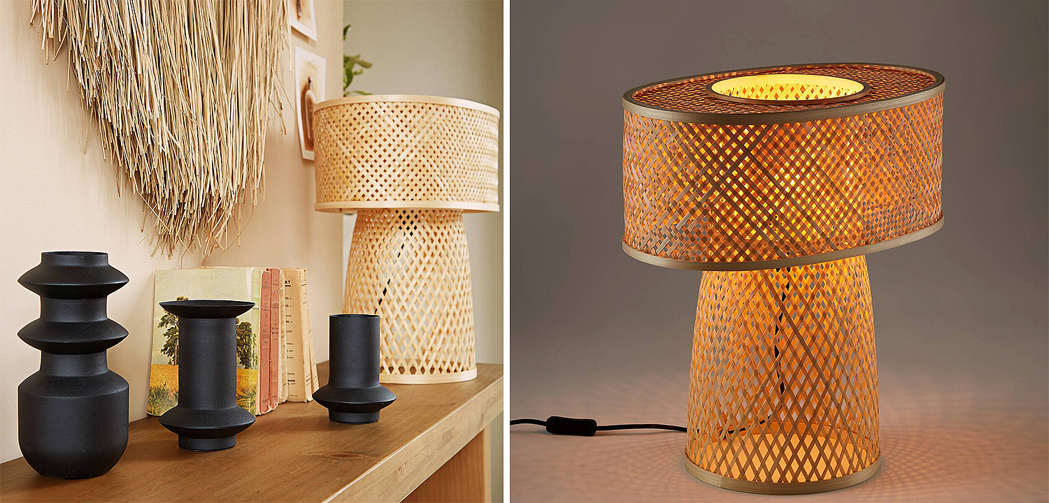 Настольная лампа Maren Wicker Table lamp Настольная лампа Maren Wicker Table lamp - Loft-Concept в Омске