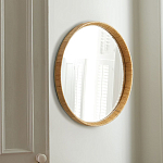 Зеркало круглое в раме из ротанга Wickerwork варинант исполнения - 1 | Loft Concept в Омске