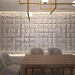 Гипсовая 3D панель с принтографией PM-26 варинант исполнения - 1 | Loft Concept в Омске