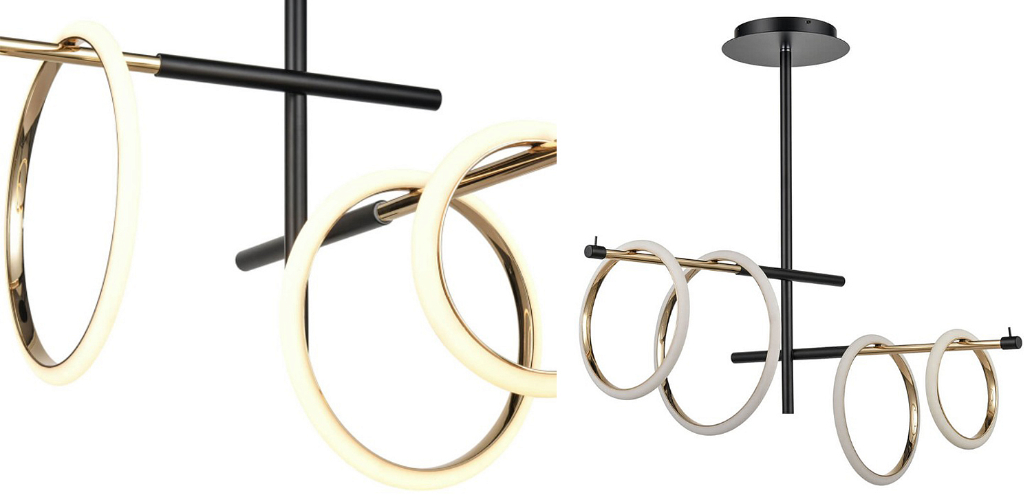 Люстра Jessenia Rings Chandelier 4 Люстра Jessenia Rings Chandelier 4 - Loft-Concept в Омске