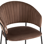 Стул в велюре коричневого цвета Horizon варинант исполнения - 6 | Loft Concept в Омске