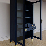 Дизайнерский шкаф витрина Elsa Dreams Blue с 4-мя ящиками варинант исполнения - 7 | Loft Concept в Омске