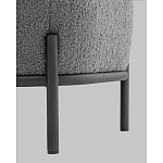 Пуф Стоун букле Fluffy темно-серый варинант исполнения - 4 | Loft Concept в Омске