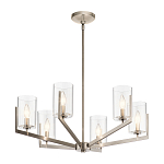 Люстра с 6-ю прозрачными цилиндрическими плафонами Kichler варинант исполнения - 10 | Loft Concept в Омске