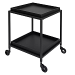 Тумба чёрная на колёсах Cabinet on Wheels варинант исполнения - 2 | Loft Concept в Омске