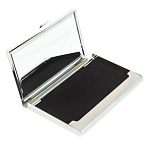 Визитница карманная металлическая с накладкой из натурального камня Яшма Stone Business Card Holders варинант исполнения - 3 | Loft Concept в Омске