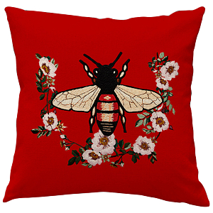 Декоративная подушка Стиль Gucci Bee Red