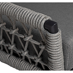 Диван двухместный уличный темно-серый Street Bliss варинант исполнения - 2 | Loft Concept в Омске