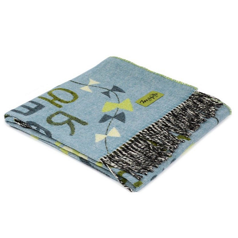 Плед ALP 1 Marzotto Серо-голубой в Омске | Loft Concept 