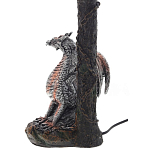 Настольная лампа с абажуром Дракон Silver Red Dragon Коричневый абажур варинант исполнения - 4 | Loft Concept в Омске