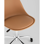 Офисный стул на металлическом основании EGGERY Brown пластик варинант исполнения - 2 | Loft Concept в Омске