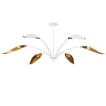 Люстра белая с плафонами в виде лепестков Delicate Flower варинант исполнения - 4 | Loft Concept в Омске