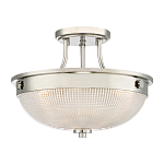 Потолочный светильник со стеклянным плафоном в виде купола Quoizel варинант исполнения - 1 | Loft Concept в Омске