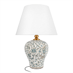 Настольная лампа с цветочной росписью Lamp Flower Painting варинант исполнения - 1 | Loft Concept в Омске