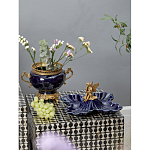 Менажница темно-синяя фарфоровая с бронзовой фигуркой ангела Eden Garden варинант исполнения - 5 | Loft Concept в Омске