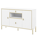 Консоль белая с двумя дверцами и ящиками Antique Order варинант исполнения - 1 | Loft Concept в Омске