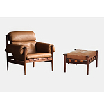 Пуф с каркасом из дерева и обивкой из кожи Furniture Medieval варинант исполнения - 1 | Loft Concept в Омске