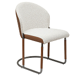 Стул мягкий с обивкой из рогожки и экокожи Contrasting Performance варинант исполнения - 5 | Loft Concept в Омске