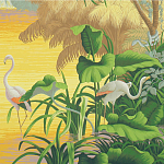 Обои ручная роспись Le Brésil Special Colourway варинант исполнения - 2 | Loft Concept в Омске