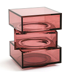 Стол журнальный в форме кубов Acrylic Furniture Lumina Crimson Clarity варинант исполнения - 1 | Loft Concept в Омске