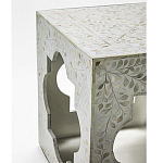 Приставной столик с перламутром Bone Inlay Side Table Floral Design варинант исполнения - 3 | Loft Concept в Омске