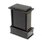 Часы настольные черные из натурального камня Обсидиан Stone Clock варинант исполнения - 3 | Loft Concept в Омске