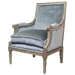 Кресло William Classical Armchair grey velvet варинант исполнения - 3 | Loft Concept в Омске