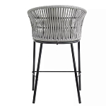 Стул барный с декоративным плетением на спинке и подлокотниках Chair Weave варинант исполнения - 4 | Loft Concept в Омске