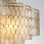 Люстра многоярусная с декором из натуральной морской ракушки Iridescent Light варинант исполнения - 4 | Loft Concept в Омске