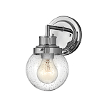 Бра для ванных комнат с прозрачным шарообразным плафоном из стекла с пузырьками на круглом основании Hinkley варинант исполнения - 6 | Loft Concept в Омске