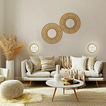 Бра в форме диска с перламутровыми прямоугольниками из морской ракушки Touch of Marine Charm варинант исполнения - 4 | Loft Concept в Омске