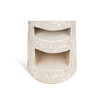 Керамический столик с деревянной столешницей "Пешка" варинант исполнения - 4 | Loft Concept в Омске