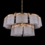 Люстра двухъярусная с текстурными овальными абажурами Splendor Palace Style варинант исполнения - 2 | Loft Concept в Омске