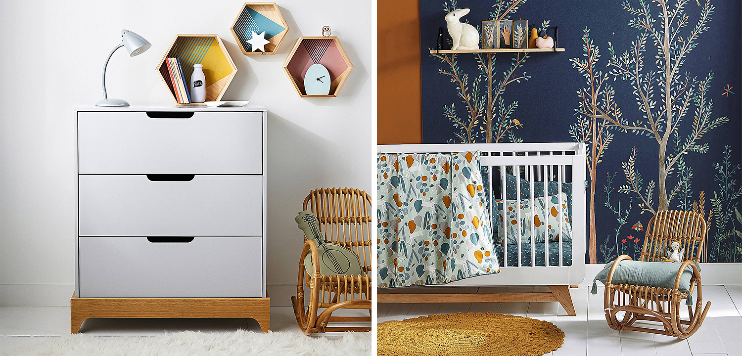 Детское кресло-качалка Wicker Baby Rocking Chair - Loft-Concept в Омске