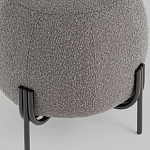 Пуф в ткани букле темно-серого цвета Pikelet варинант исполнения - 4 | Loft Concept в Омске